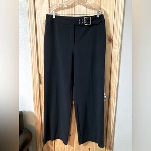 Sport Collection size 16 black stretch trousers with attached belt